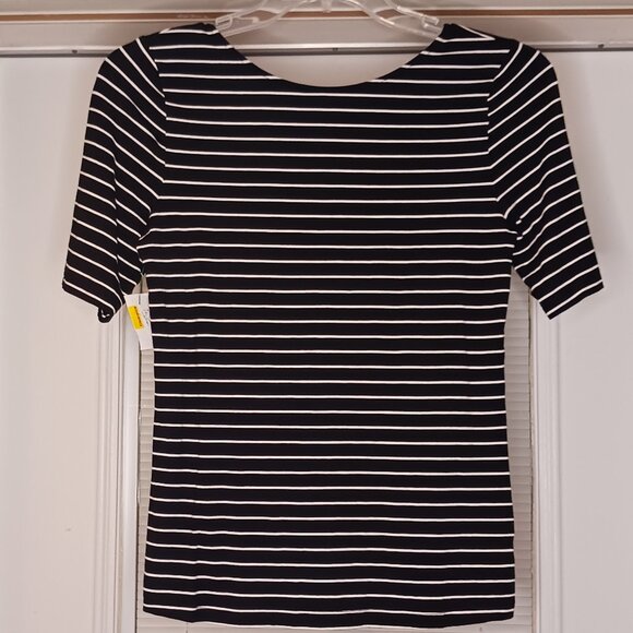 a new day' Tops - 3/$18 - A new day Black/White Short Sleeve Top Size Small